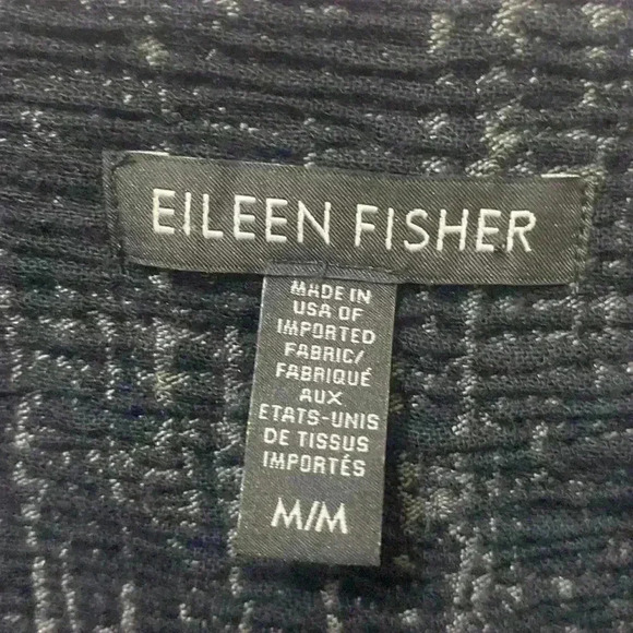 Eileen Fisher Organic Cotton Blend Open Cardigan Jacket - Picture 3 of 4